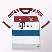 Adidas FC Bayern München Kinder Auswärts Trikot 2014/2015 white/mid grey/collegiate burgundy/tribe blue Gr. 140 Adidas FC Bayern München Kinder Auswärts Trikot 2014/2015 white/mid grey/collegiate burgundy/tribe blue Gr. 140