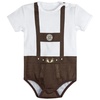 FC Bayern Baby Body Lederhose weiß/braun Gr. 86 FC Bayern Baby Body Lederhose weiß/braun Gr. 86