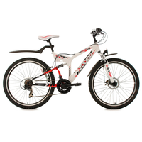 KS-Cycling Zodiac 26 Zoll RH 46 c weiß/rot KS-Cycling Zodiac 26 Zoll RH 46 c weiß/rot