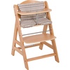 hauck Hochstuhl Alpha+ natur inkl. Sitzverkleinerer stripe beige hauck Hochstuhl Alpha+ natur inkl. Sitzverkleinerer stripe beige