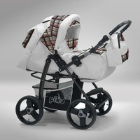 Akjax Piko 3 in 1 weiß/karo grau Akjax Piko 3 in 1 weiß/karo grau