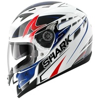 Shark S700-S Stipple White/Blau/Red Shark S700-S Stipple White/Blau/Red