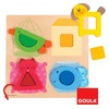 JUMBO Spiele Goula Formenpuzzle Haustiere mit Stoff, JUMBO Spiele Goula Formenpuzzle Haustiere mit Stoff,