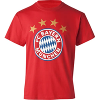 FC Bayern Kinder T-Shirt Logo rot Gr. 128 FC Bayern Kinder T-Shirt Logo rot Gr. 128