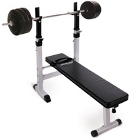 physionics HNTLB02 Hantelbank inkl. Langhantel-Set 60 kg physionics HNTLB02 Hantelbank inkl. Langhantel-Set 60 kg
