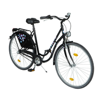 PERFORMANCE Tourenrad 26 Zoll RH 50 cm 3-Gang Damen schwarz mit Blumendekor PERFORMANCE Tourenrad 26 Zoll RH 50 cm 3-Gang Damen schwarz mit Blumendekor