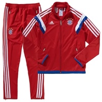 Adidas FC Bayern München Kinder Trainingsanzug 2014/2015 fcb true red/white Gr. 164 Adidas FC Bayern München Kinder Trainingsanzug 2014/2015 fcb true red/white Gr. 164