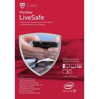 McAfee LiveSafe 2015 DE Win Mac Android iOS McAfee LiveSafe 2015 DE Win Mac Android iOS
