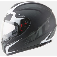 MT Helmets Thunder II Squad Matt-Black/White MT Helmets Thunder II Squad Matt-Black/White
