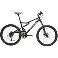 B'TWIN Rockrider 500 S Fully 26 Zoll schwarz/blau B'TWIN Rockrider 500 S Fully 26 Zoll schwarz/blau